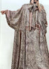 Autumn Irregular Midi Dress Female long Sleeve Elegant Loose Print Casual Party A-line Evening Dress For Women