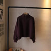 Korean Women's Knitted Sweater Double Zipper Stand Collar Coat Autumn Winter Casual Versatile Loose Cardigan Tops 3XL