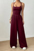 Spring Fall Women's Jumpsuit Solid Color Double-Strap Relaxed-Fit Casual Pants Y2k Clothing