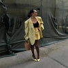 Floral Print Stand Collar Blazer Coat Women Asymmetric Placket Chest Pocket Padded Shoulder Outwear Long Sleeve Suit Jacket