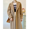 101801 Women Coat Winter Women's Jacket 10% Cashmere 90% Wool Classic Camel Wool Coat