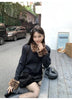 Ladies Coat Jacket Spring Autumn Short Jackets Korean Leopard Print Fur Collar Besign With Single Breasted Buckle Coats