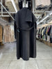 Elegant Big Scarf Collar Double Breasted Wool Coat Women Loose Korean Cashmere Winter Jacket