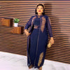 African Wedding Party Dresses for Women Spring Autumn African Long Sleeve Red Black Blue White Long Dress Suit Muslim Abaya