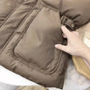 Winter Down Cotton Vest Jacket Women's Sleevele Stand Parkas Warm Short Vest Coat Female Waistcoat Overcoat Ladies Tops