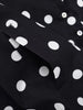 Woman Long Sleeve Polka Dot Solid Jacket High Collar Single Breasted Drawstring Coat Spring High Street Lady Chic Jackets
