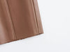 Women's Faux Leather Pants High Waist Straight Leg Trousers Female Streetwear Stylish Stretch Pencil Pants