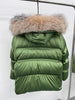Winter Real Fox Fur Collar Hooded Thick Goose Down Jacket Natural Coat Women Female Outwear Warm Russia Puffer Jackets