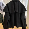 Cloak Shawl Casual Short Coat Women's Spring Autumn Korean Loose Long-Sleeved Windbreaker Female Outwear Tops