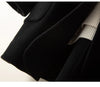 Autumn and Winter Reversible Woolen Coat Women's Mid-Length Small Hepburn Style Woolen Coat Loose