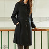 Spring Autumn Korean Women's Windbreaker Lapel Single-breasted Mid-length Ladies Overcoat British Casual Trench Coat