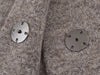 Ladies Elegant Knit Gray Dress Suits Button Loose Cardigans+Ruffles Mini Skirts Sets Winter Women 2 Piece Sets