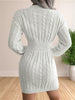 Women Sweater Dresses Cocktail V Neck Knitted Dress Sweater Sheath Dress