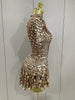 Shiny Shell Sequins Bodysuit Dress Women Sexy Nightclub Dance Performance Clothing Birthday Party Dresses