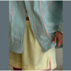 Autumn Y2K Women Stand Collar Zipper Jacket Color Contrast Stitching Loose Long Sleeve Casual Daily Short Outerwear Coat