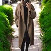 Autumn Winter Women Multi-color Multi-size Long Wool Blend Trench Coat Casual Outerwear