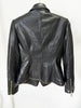 Designer Jacket Women's Slim Fitting Zippers Artificial Leather Blazer