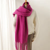 240x38cm Women's Cashmere Winter Scarf - Soft Warm Pashmina Wrap, Thick Long Shawl with Tassels, Elegant Poncho Blanket