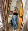 Casual Loose Jogger Bloomers Pants Women High Waist Trousers Female Loose Pleated Bloomers Pants Streetwear