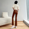 Women Flare Jeans Winter Streetwear Y2K Straight Pants Ankle Length Denim Jeans Girls Party Casual Retro Blue Trousers