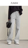 Women's Jeans Autumn Casual Solid Color Cotton Straight Women's Pants Versatile Long Denim Trousers 12621038