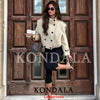 Streetwear Chic Women Trench Coat Stand Collar Double Breasted Long Sleeve Coat Autumn Trench Coat