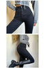 Skinny Women's Stretch Jeans Slim Korean Pencil Pants Autumn Vintage Black Gray Blue Washed Mom Jeans Leggings