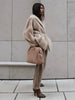Autumn Winter Women’s Faux Mink Fur Coat Striped Thickened Plush Jacket Loose Fit Outerwear Seller Coat