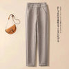 Woolen Herringbone Harem Pencil Elastic High Waist Korean Women's Pants Casual Office Lady Trousers Suit Pants For Women