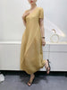 Bud Elegant Dresses for Women Autumn Pleated Casual Solid Color Party Formal Occasion Dresses