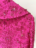 High Street Star Style Designer Jacket Women's Beaded Floral Jacquard Trimmed Jacket