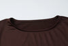 Autumn Elegant O-Neck Long Flare Sleeve Ruched Slim Fit Ribbon Long Dress Women'S Solid Casual Party Club Outfit