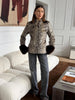 Leopard Printed Faux Fur Women's Coats Slim Lapel Single Breasted Full Sleeve Coat Autumn Winter Lady Warm Jackets