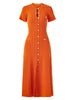 French Style Knitted Long Dress round Neck Hollow out Wooden Edge Skirt Elegant Autumn Women's One Piece Dress