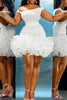 Off Shoulder Sexy Mini Birthday Party Evening Dress A-line Dress Women's Retro Club Party Dress Wedding Elegant Dresses