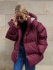 Women Winter Cotton Coat Women Loose Cotton Padded Jacket Solid Hooded Parkas Coat Female Puffer Coat Winter Outwear