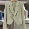 Blazer Women Coat Spring Office Lady Blazer Womens Casual Korean Short Temperament Suit Jacket Female Outerwear