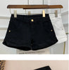 White Denim Shorts Women Low waisted Korean version Slim Elastic Skinny Buttocks Wrapped Sexy Short pants Female