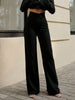 Women's Elegant Straight-Leg Pants Back to School Asymmetrical Accentuates Curves Suitable For Daily Wear Office Commute Dates