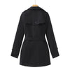 Women's Windbreaker Mid-Length Trench Coat Spring Korean Slim Waist British Casual Autumn Coat With Belt Outwear