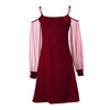 Women Elegant Christmas Maxi Dress Sexy Cold Shoulder Long Sleeve Sequin Slim Fit Vestido Aline Bodycone Suspender Dresses