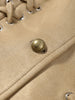 Solid Suede Women's Jacket Long-Sleeved Single-Breasted Short Coat Casual Spring Autumn High Street Lady Wear