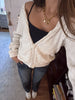 Twisted Flower Knitted Cardigan Sweater Women Autumn Long Sleeve Hooded Zipper Short Coat Streetwear Sweaters Y2K Tops
