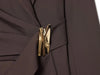 Women Suit Pants Two-Piece Set Buckle Decoration Long Sleeve Blazer Coat + Straight-Leg Pants 2 Pieces Sets Chic Woman Outfits