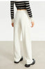 Minimalism Casual Pants for Women Autumn Wide Leg Loose Vertical Elastic Waist Drawstring Sporty Trousers 12343338