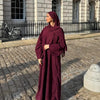 Turkey Dubai Muslim Winter Abaya Corduroy Women Closed Abaya Loose Daily Wear Muslim Long Winter Dress