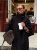 Black Stand Collar Trench Coat Women Casual Long Sleeve Single-breasted Loose Windbreaker Lady Autumn High Street Outwear