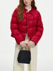 115.2G Filling Amount Stand-up Collar Chinese Style Down Coat For Women Jacquard Warm Casual Jacket 24FS14068