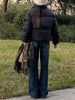 Casual Jeans Straight Leg Women Autumn Winter Vintage Loose Retro American Style Streetwear Chic Wide Leg Pants Women's