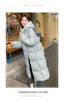 Winter Down Cotton Coat Women Long Windproof Warm Long Sleeve Hooded Jacket Solid Color Slim Lady Parkas Overcoat Female